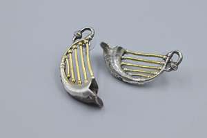 Nouvelle arrivée de boucles d'oreilles artisanales indiennes traditionnelles bohèmes bicolores pour femmes - Product Image 2