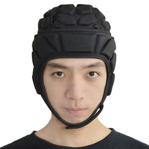 Haute qualité taille adulte EVA Soft Shell Rugby Scrum Cap couleur noire équipement de protection pour l'entraînement de Football - Product Image 4