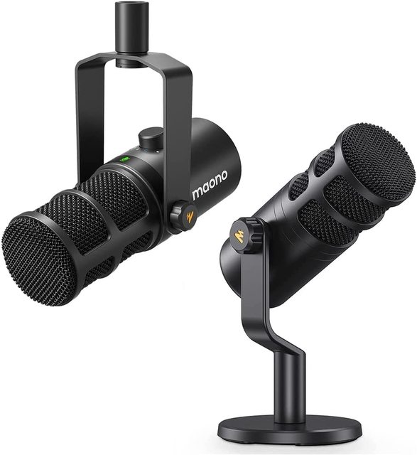 MAONO PD100 PD400X Podcast Microphone Computer Gaming USB XLR Desktop Studio Recording Mic Gain Control Mute