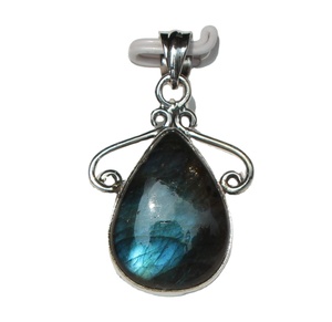 Pendentif en argent sterling 925 avec labradorite sertie clos, bijou tendance pour offrir en occasion spéciale - Product Image 3