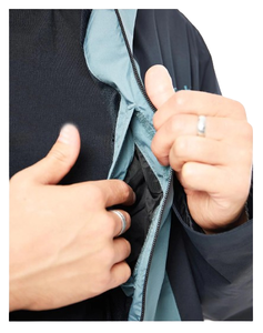 Veste coupe-vent respirante avec fermeture éclair personnalisée, logo personnalisé, imperméable, bloc de couleur, veste en nylon coupe-vent - Product Image 4