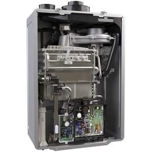 Condensing Tankless Gas Water <b>Heater</b> Indoor Outdoor 7.1 GPM Natural Gas <b>Propane</b> Smart Recirculation Wall Mounted - Product Image 3