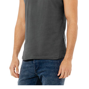 Side Seamed Retail Fit 100% Airlume Combed and Ring Spun Cotton 32 single 4.2 oz Asphalt Unisex Jersey Tank - Product Image 5