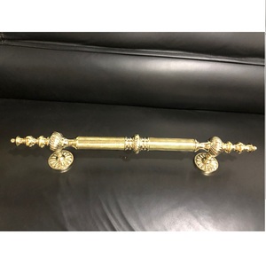 Poignée de porte arrière à longue traction en laiton massif Antique pour hôtel bureau Villa de luxe appartements poignées en laiton pour placard de cuisine moderne - Product Image 2