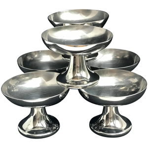 Cuillère à crème glacée en acier inoxydable de 5cm de diamètre Forme ronde et produit Offre Spéciale Échantillon gratuit - Product Image 1