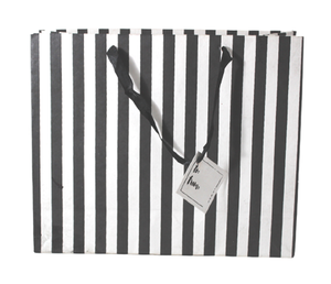 2025 New Luxury Creative Paper Handmade Cotton Paper Ink Print <b>Matching</b> Satin Ribbon Handles Tag Bag - Product Image 1