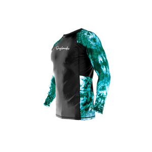 Verde/Negro artes marciales Jiu Jitsu Rashguard sublimado Bjj Rashguard Unisex entrenamiento natación desgaste - Product Image 2