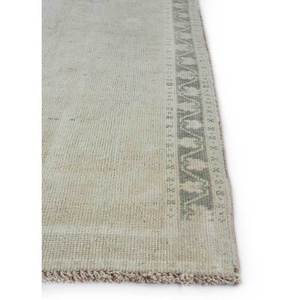 พรมขนสัตว์สีน้ำตาลเบจวินเทจถักมือ รุ่น Pae-1848 สำหรับใช้ในบ้าน-ลายเมดัลเลียนนามธรรมรูปสี่เหลี่ยมผืนผ้าสำหรับห้องนั่งเล่น ห้องโถง ห้องพัก - Product Image 4