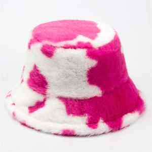 Luxury Warm Winter Outdoor Cap Elegant Soft Thick Fabric High Quality Stylish Unisex Casual Designer Printed Wool <b>Bucket</b> <b>Hat</b> - Product Image 1