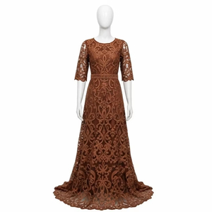 Tela de Encaje de Poliéster Bordada en 3D para Vestidos de Novia, Trajes de Novia, Decoración del Hogar, Accesorios Personalizables - Product Image 1
