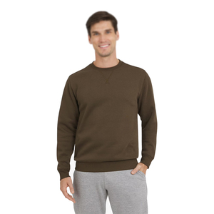 Sudaderas de Running para Hombre, Invierno, Ecológicas, con Logotipo Personalizado, Jersey Sólido para Exteriores, Transpirable, de Secado Rápido, Corte Regular - Product Image 3