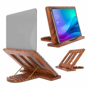 Noorbaba Support d'ordinateur portable en bois marron de la meilleure qualité, support ivoire poli avec style ange - Product Image 3