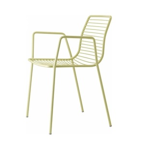 Chaises empilables en métal et fer forgé pour hôtel, jardin, restaurant, salle à manger, banquet, chaises d'intérieur et d'extérieur nordique à vendre - Product Image 6