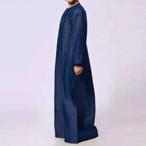 Nouvelle arrivée, Jubba élégante au design moderne, pour hommes, islamique, grande taille, robe d'hiver, robe assortie à manches - Product Image 3