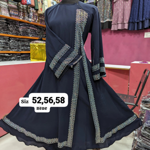 Abayas traditionnelles élégantes et modestes brodées à la main pour femmes vêtements et accessoires musulmans - Product Image 1