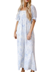 Combinaison blanche et bleue tendance pour femmes de qualité exportée à la mode Robe pour femmes taille ample à vendre d'Inde - Product Image 6