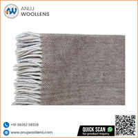 Hot Sale Gute Qualität Neues Design Brown Diamond Fischgräten muster Tartan Pattern Blanket Hersteller Indien