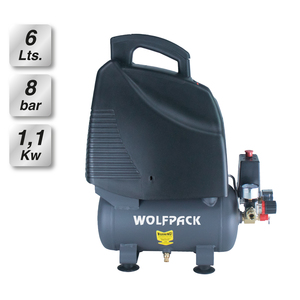 Compressore 6 Litri / 8 Bar / 1,1 kW - 1,5 HP Senza Olio - Product Image 1