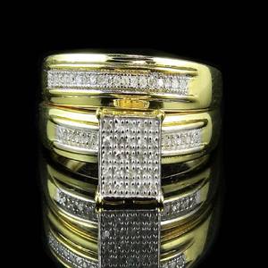 Design carré audacieux pour hommes Moissanite diamant glacé Hip Hop 925 bague en argent élégant bijoux à la mode - Product Image 3