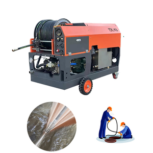 Le <span class=keywords><strong>moteur</strong></span> <span class=keywords><strong>diesel</strong></span> de nettoyage d'égout à quatre cylindres Amjet est livré en standard avec 50 mètres de tuyau avec quatre buses 2/1 - Product Image 2