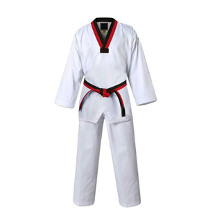 ชุดเครื่องแบบเทควันโดแบบมืออาชีพผ้าคอตต้อนแบบแห้งเร็วผ้า100% ระบายอากาศได้ดีชุดส่งโลโก้ได้ตามต้องการ - Product Image 4