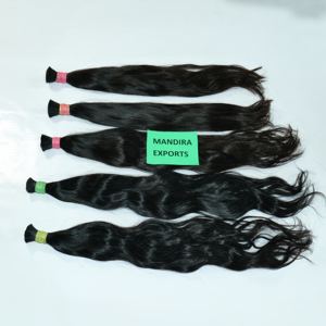 Venta al por mayor 100% Color Natural Remy Cutícula Alineada Virgen Extensiones de Cabello Humano Negro Rizado Profundo A Granel Indio Onda Suelta Onda Profunda - Product Image 2