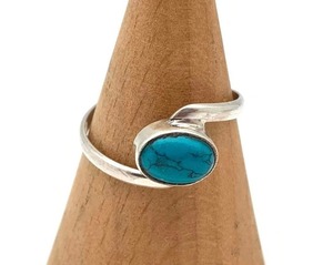 925 Sterling Silver Handmade Gemstone Turquoise Spinner Ring 925 Meilleure Qualité Cadeau De Mariage Designer Naturel Fine Jewelry Ring - Product Image 3