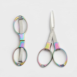 Top Quality Stainless Steel Foldable Mini <b>Sewing</b> Pocket <b>Scissors</b> Safety Clipper for Embroidery Fishing, Trimming Use by SHU & CO - Product Image 2