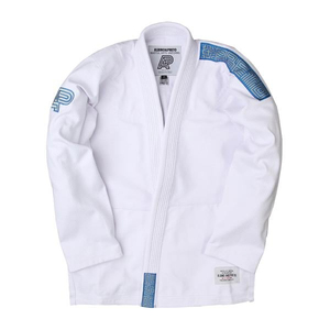 Kimono de BJJ Transpirable y Holgado Shoyorol Blanco con Logotipo Personalizado Brasileño, Uniforme de Artes Marciales de la Mejor Calidad, 100% Algodón, 440g - Product Image 1