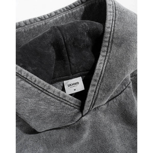 เสื้อมีฮู้ดปักลายไซส์ใหญ่พิเศษของผู้ชายเสื้อฮู้ดลาย330GSM-500GSM ออกแบบได้ตามต้องการปักขนาดพลัสไซส์ - Product Image 2