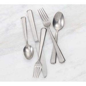 Juego de cubiertos Cubiertos de plata pulida Vajilla de acero inoxidable Cuchara Cuchillo Tenedor Juego de cubiertos de epoxi simple - Product Image 1