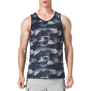 เสื้อกล้ามใส่เล่นยิมของผู้ชายชุดออกกำลังกายรัดรูปแห้งเร็วสไตล์ลำลองไซส์ใหญ่พิเศษ - Product Image 1