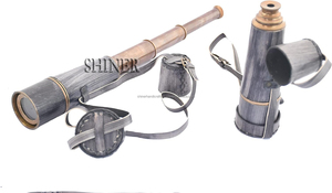 กล้องโทรทรรศน์โจรสลัด Spyglass กับหนังกรณีมือถือกล้องโทรทรรศน์ทองเหลือง Spyglass ทะเลกล้องโทรทรรศน์กับกล่องไม้ nautical 18" - Product Image 6
