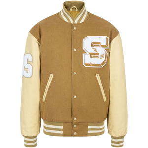 2025 nouveautés veste universitaire en cuir de laine pour hommes de haute qualité élégante chaude et idéale pour les vêtements décontractés veste universitaire - Product Image 2