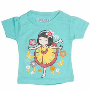 Camiseta para niña recién nacida - Verde - Product Image 1