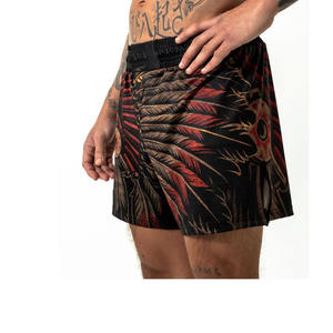 Pantalones cortos de lucha MMA con estampado de calavera personalizado para hombres, pantalones cortos de entrenamiento, Kickboxing, boxeo, BJJ, gimnasio, entrenamiento, artes marciales, atléticos - Product Image 4