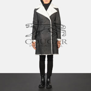 เสื้อโค้ทหนังสำหรับผู้หญิงเสื้อแจ็กเก็ตหนังสำหรับฤดูหนาว - Product Image 6