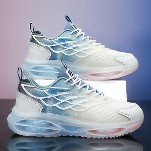 Chaussures de sport décontractées pour hommes, légères, respirantes, à lacets, tendance, antidérapantes, confortables, à semelle épaisse - Product Image 4