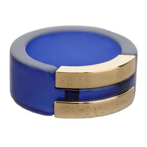 Transparent Blue <b>Wood</b> & Resin Round Casted Resin Jewelry Handicraft Best Cuff Bracelet Bangles <b>for</b> Women Best <b>for</b> <b>Sale</b> Product - Product Image 1