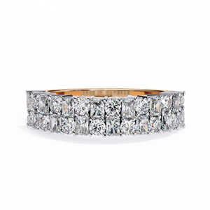 Anillo de Oro de 14K, Diamante de Laboratorio, Corte Brillante, Redondo, IGI, VVS, VS, D E, Rosa, Amarillo, Oro Blanco, Joyería de Aniversario Nupcial - Product Image 1