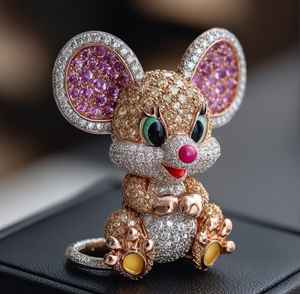 Pendentifs fins en diamant hip-hop et breloques Collection de bijoux élégants - Product Image 1