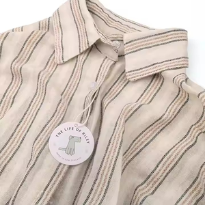 Tarjeta de etiqueta pequeña con diseño en relieve personalizado, etiqueta colgante de papel de lujo, etiqueta impresa para ropa, tarjeta de encabezado, accesorio de regalo personalizable - Product Image 2