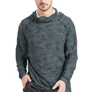 Sudadera con Capucha de Pesca para Hombre, Camuflaje, UPF 50, Manga Larga, Protección Solar Anti-UV, Poliéster - Product Image 6