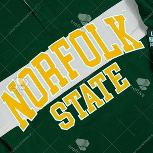 Norfolk University HBCU College <b>Rugby</b> Jersey Solid Pattern Knitted Fabric - Product Image 4