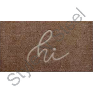 Paillasson en relief pour zone d'entrée tapis anti-dérapant tapis doux couleur marron uni avec hauteur de pile en peluche prix de gros - Product Image 1