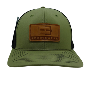 Fabricant de couvre-chef du Vietnam OEM ODM patch en cuir gaufré personnalisé logo chapeaux de camionneur bandeau à la mode étiquette tissée L01 - Product Image 1