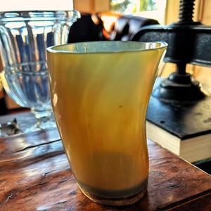 Style classique Unique corne de buffle Viking tasse à boire verre à vin distinctif conception de corne indienne Base en bois pour bière vin café - Product Image 6