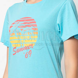 Camisetas de manga corta de alta calidad para mujer, tejido de punto transpirable de estilo informal ecológico a la venta para el verano - Product Image 2