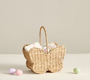 Suministros decorativos Favor de fiesta Agua de Pascua Hycinth Cesta de Pascua en forma de mariposa con asa para niños Almacenamiento de dulces de Pascua - Product Image 6