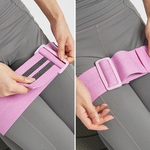 Bandas Elásticas Premium para Glúteos, Bandas de Resistencia de Tela para Ejercicios de Piernas y Glúteos para Mujeres, Entrenamiento en Gimnasio - Product Image 5